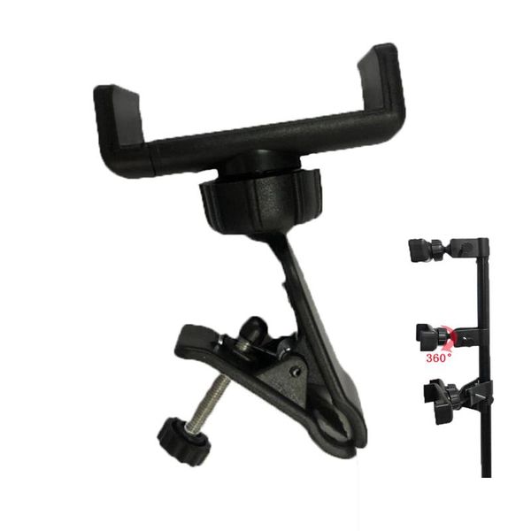 

additional clamp clip phone holder ball mount bracket universal 360Â° cell for tripod monopod light stand pol lighting & studio accessories