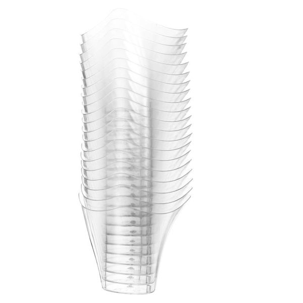 

disposable cups & straws 20pcs mousse practical one-off dessert for party home