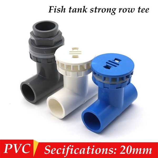 

watering equipments 2pcs/lot id 20mm t style pvc pipe connector aquarium fish tank drain joint home garden diy water supply tube drainage pa