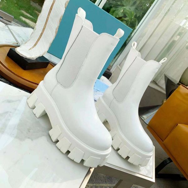 

womens designer boots short martin women calfskin detachable nylon fashion med pouch combat boot ladies outdoor thick bottom mid-length shoe, Black