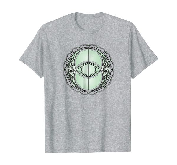 

vesica piscis chalice well celtic sacred geometry wicca tee, White;black