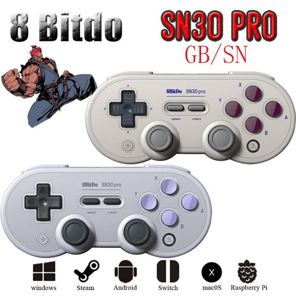

8bitdo sn30 pro gb sn version gamepad controlleror for windows android macos switch joystick game controllers & joysticks