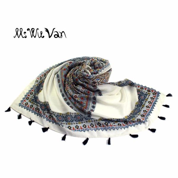 

scarves bohemian scarf for women from geometric ethnic pastel print tippet exotic shawls boho blanket pareo beach sarongs, Blue;gray