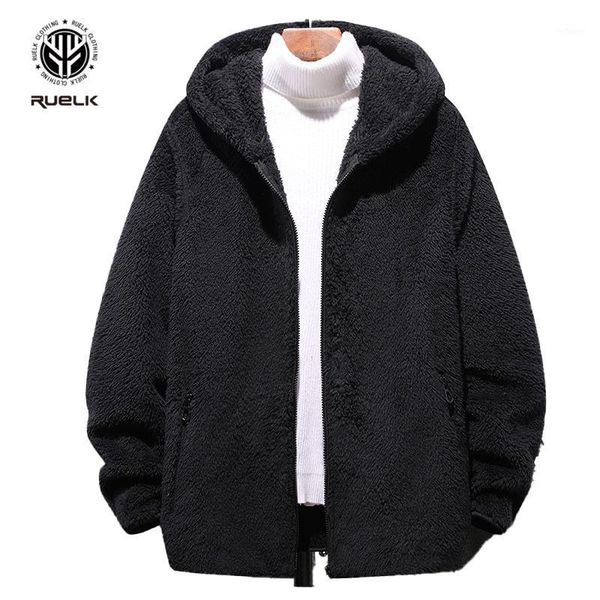 

autumn and winter large size mens jacket fat casual granular velvet warm fashion plus hooded men's jackets, Black;brown