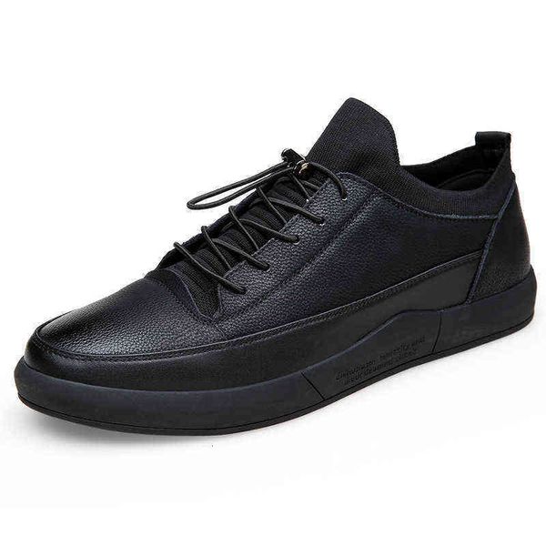 

2021 spring british leather sho men's casual korean board versatile breathable