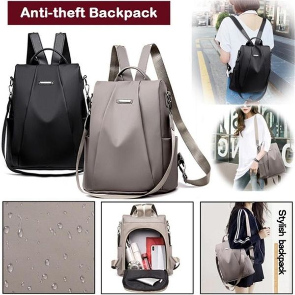 

backpack casual women practical handbag waterproof rucksack travel satchel anti-theft school shoulder
