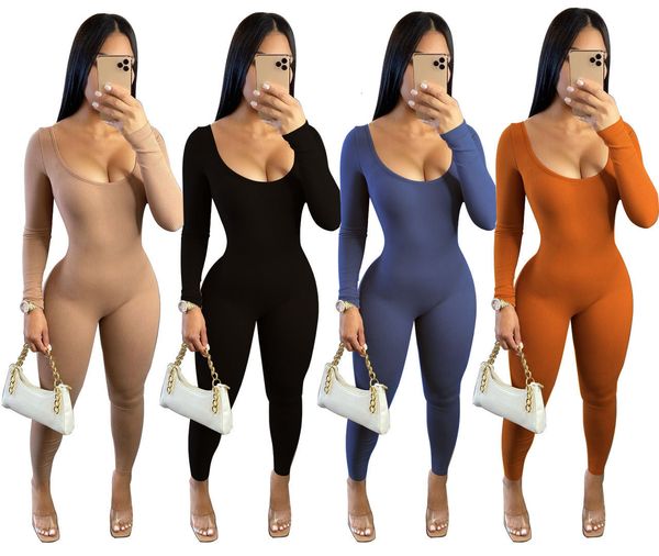 

women's jumpsuits & rompers europe and america autumn winter new selling style jumpsuit big size tight fashion casual lon, Black;white