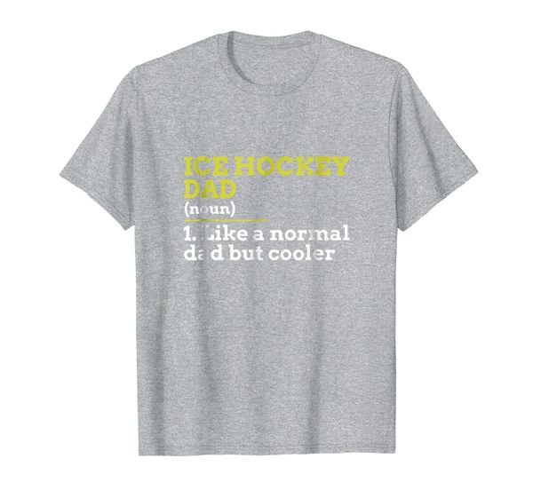 

ice hockey dad like a normal dad but cooler gift t shirt, White;black