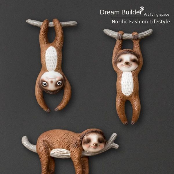 

decorative objects & figurines original design sloth wall hanging decoration nordic style home three-dimensional children's room