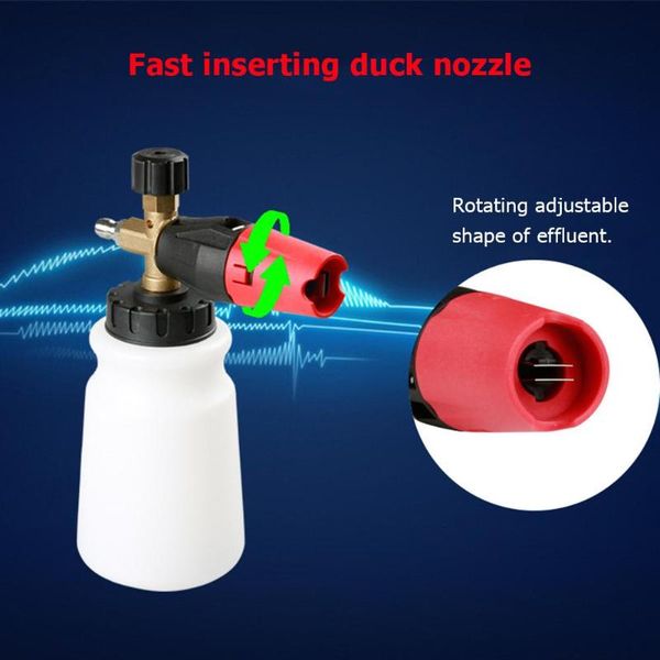 

800ml car wash foam gun pressure washer snow lance 1/4 quick connector concentration adjustment + increase water &