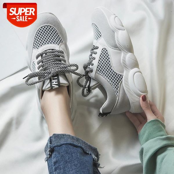 

womens shoes tenis feminino spring summer lace-up breathable casual shoes soft cozy woman platform sneakers fashion bear sole #rc0l