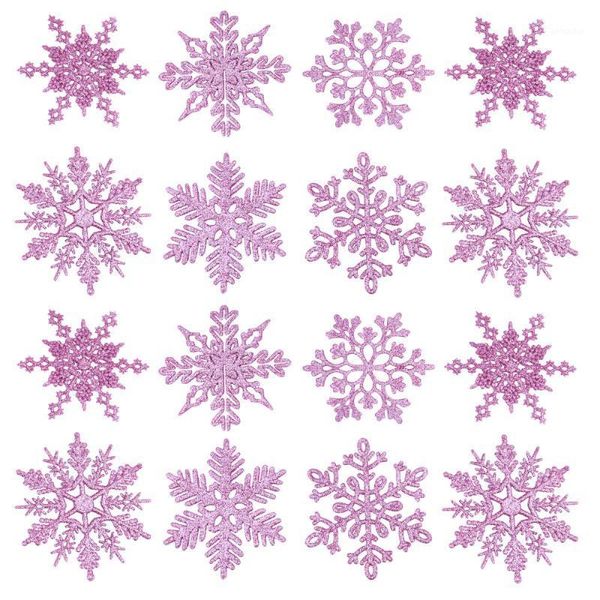 

christmas decorations 36pcs snowflake ornaments glitter hanging decoration )