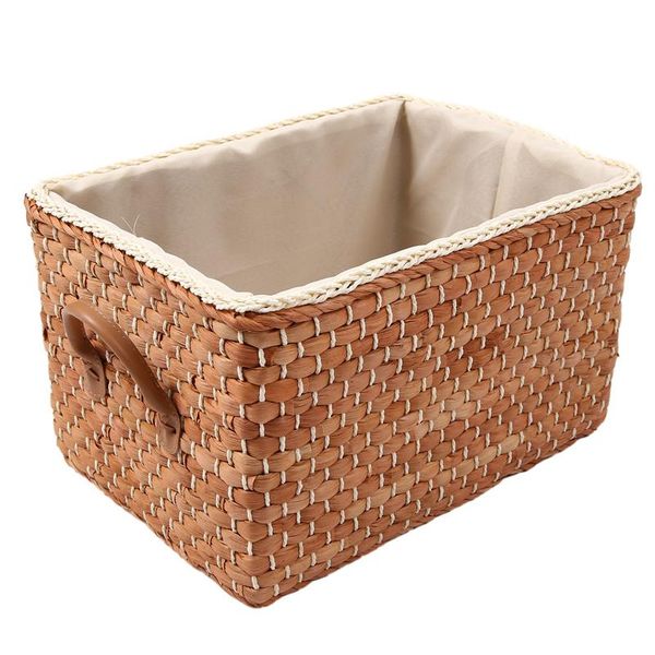 

storage basket japanese garden home sundries boxes corn husk woven baskets