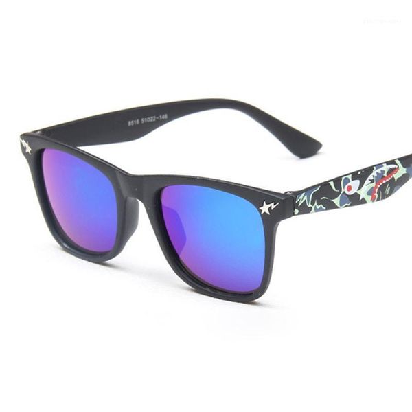 

children baby girls boy kids sunglasses uv protection sun goggles uv400 brand eyewear retro de sol gafas, White;black