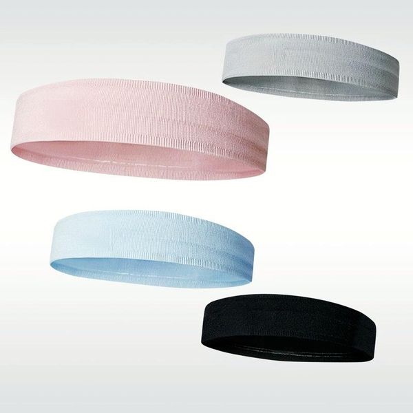 

sweatband men sports headband stretch elastic women yoga running hair band for outdoor sport headwrap fitness, Yellow;black