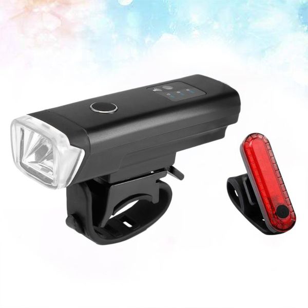 

bike lights rechargeable light illuminator multi-purpose set(black)