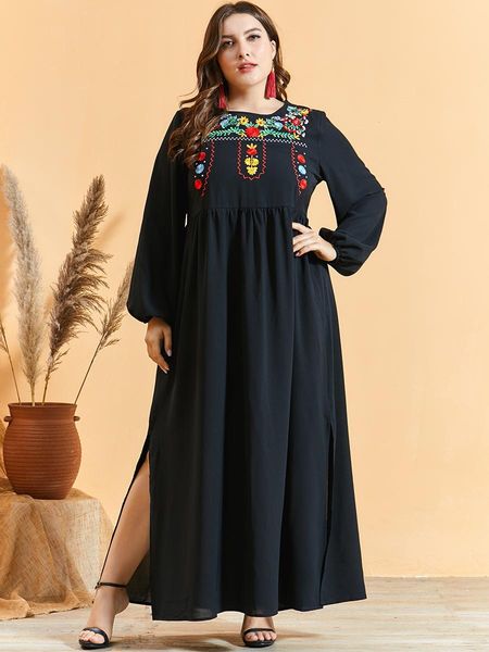 

ramadan muslim dress women plus size eid mubarak abaya dubai turkey islam kaftan robe longue femme maxi dresses abayas for women, Red