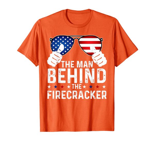 

4th of july pregnancy shirt the man behind the firecracker t-shirt, White;black