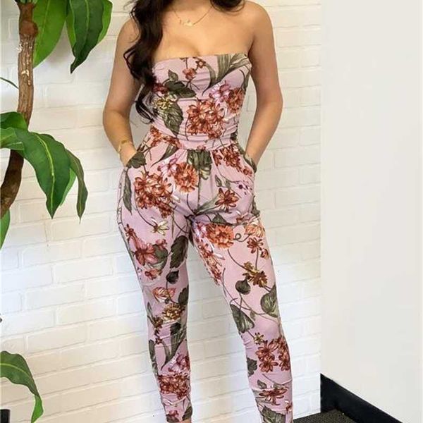 

women's jumpsuits & rompers designer ladies contrast color apparel casual holidays sleeveless summer women floral printed fa bzkm, Black;white