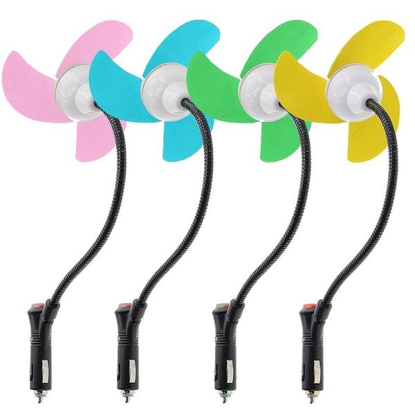 

inch car accessories mini fan vehicle flexible cooling quiet speechless ventilation fans