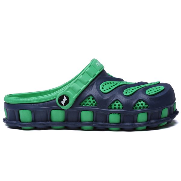 

men women sport trainers big size cross-border 2021 summer sandals slippers hole shoes beach shoe korean and slipper baotou casual sandal co, Black