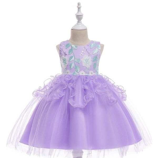 

girl's dresses summer girl dress lace princess embroidery elegant flower ball gown vestidos infantil boda fiestas princesa, Red;yellow