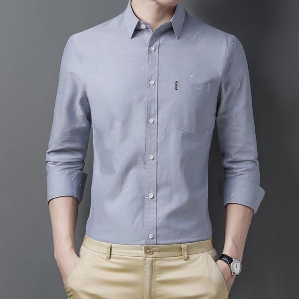 

men's casual shirts oimg 2021 shirt spring and autumn business long-sleeved cotton lapel plus size, White;black