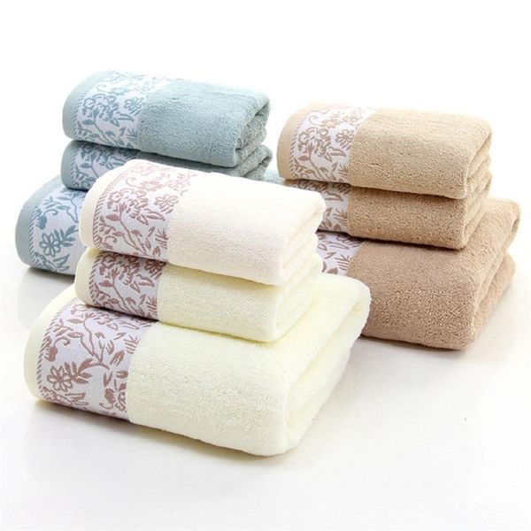 

towel 100% cotton embroidery set bath and face square bathroom travel sports towels 3pcs/set
