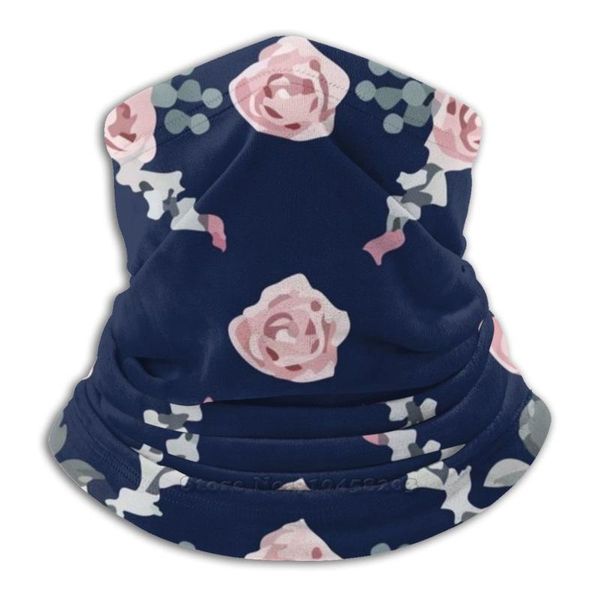 

scarves beautiful rose vintage flowers microfiber neck warmer bandana scarf face mask, Blue;gray