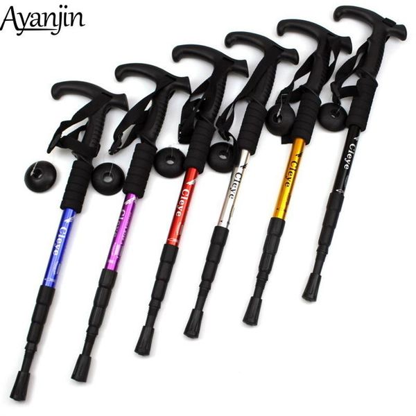 

trekking poles 2021 anti pole ultralight walking sticks adjustable hiking canes crutch