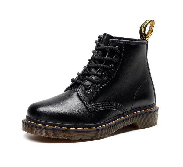 

boots 2021 classic female black handmade leather lace up couple