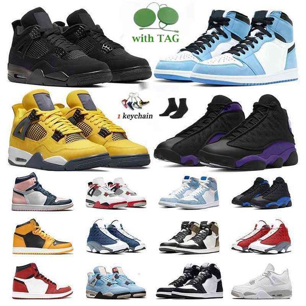 

men basketball shoes 1s university blue pollen 4s white oreo sail black cat court purple flint hyper royal women mens sports sneakers, White;red