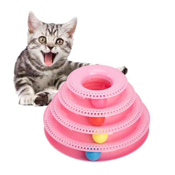 

funny cat pet toy toys intelligence triple play disc balls crazy ball disk interactive