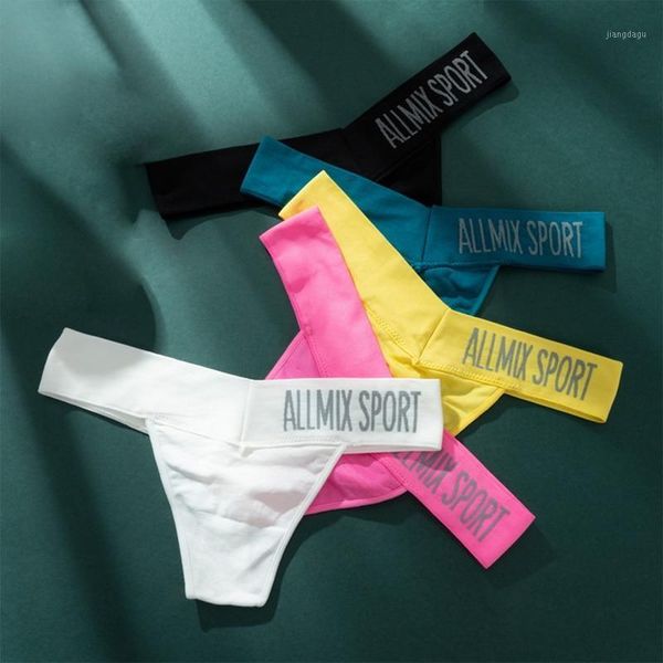 

women letter sport panties underwear seamless thongs g-string female fashion t-back low waist lady lingerie tanga women's, Black;pink