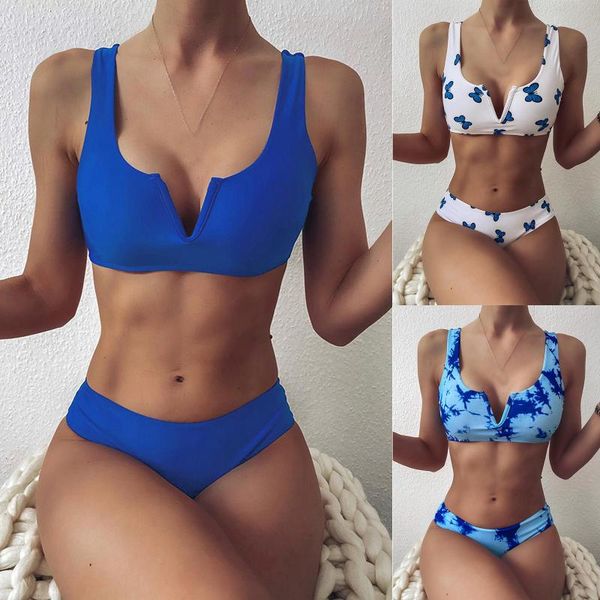 

women's swimwear women striped push up high cut hight waist halter bikini set two piece swimsuit bathing suit beach, White;black