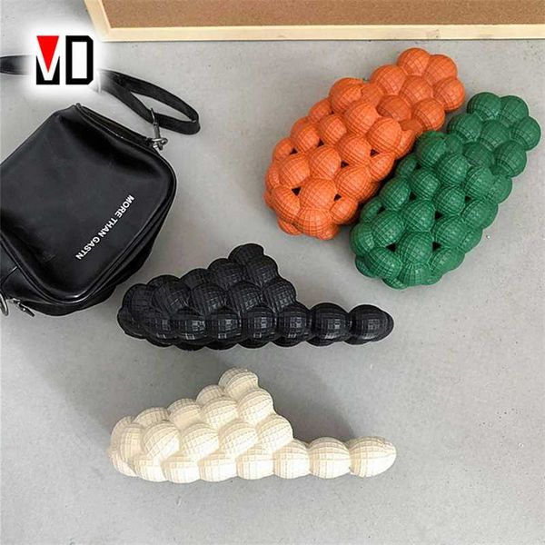 

eva slippers cool summer men women couple young fashion design balls soft sports wade charms couples boys street boy girl 211012, Black