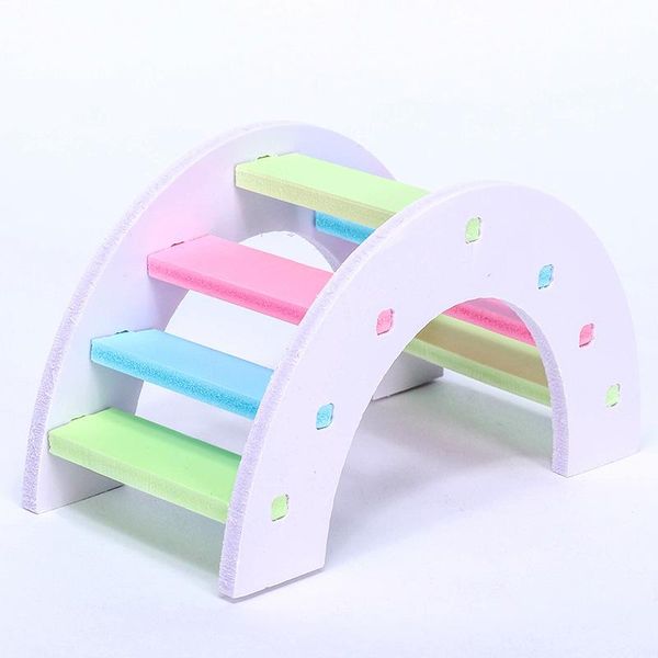 

small animal supplies pet hamster wooden bridge toy eco-friendly chinchilla