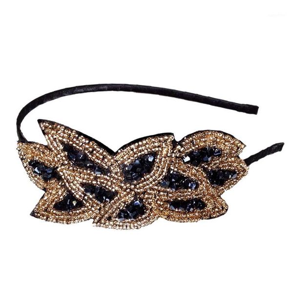 

handmade beaded headband vintage headdress one size1
