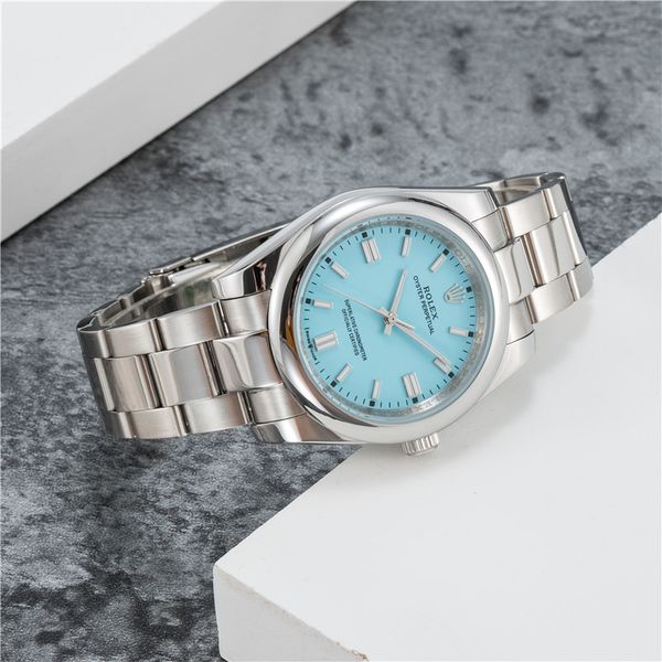 

rolex-7 colors lovers couples mens womens sapphire watch 41mm automatic mechanical stainless steel oyster perpetual motion wristwatches move, Slivery;brown