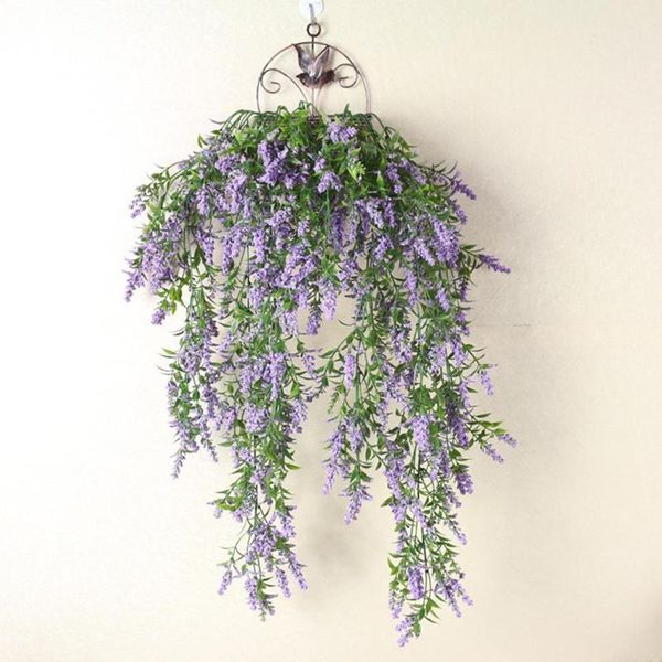 

decorative flowers & wreaths wall hanging fake plastic living room decor decoration plant wedding flower rattan garden basket home f3n0