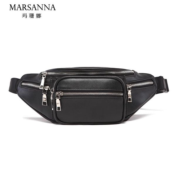 

women waist bag fashion 2021 chest multifunction pu leather shoulder fanny pack for ladies bags
