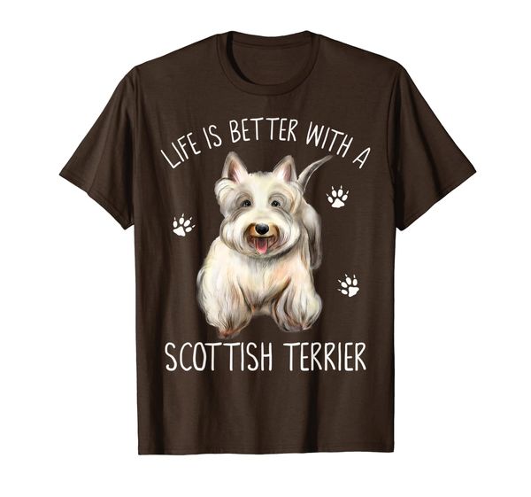 

Life Is Better With A Scottish Terrier Funny Dog Lover Gift T-Shirt, Mainly pictures