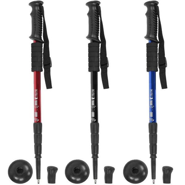 

climbing walking stick hiking aluminum poles adjustable anti-slip trekking