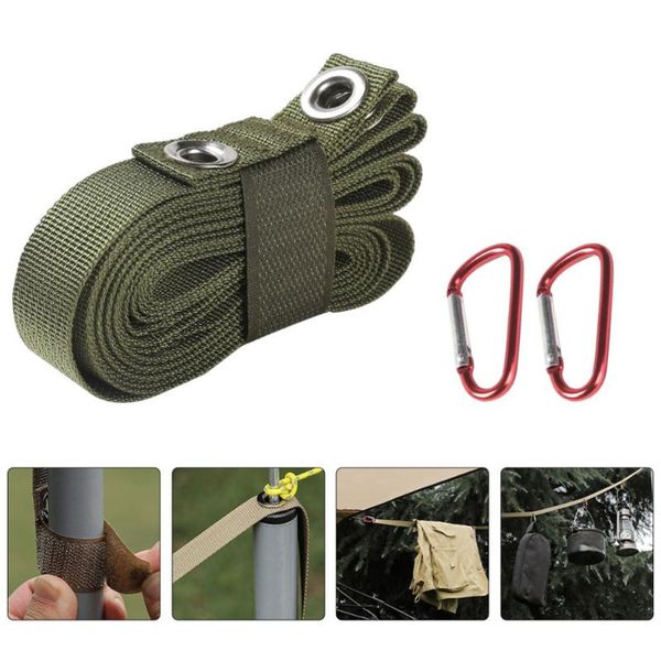 

outdoor gadgets 1pc multi-functional drawstring camping rope accessories for