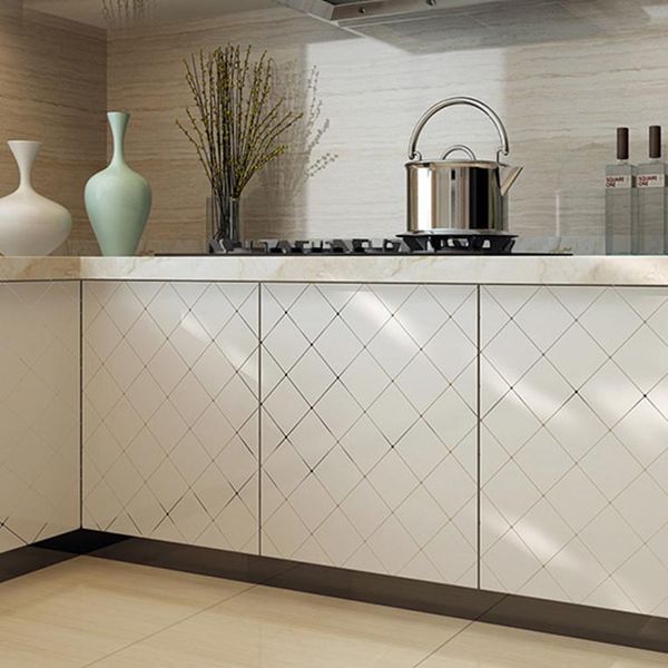 

wallpapers 6m x 60cm self-adhesive waterproof wallpaper paint bathroom kitchen table cabinet refrigerator furniture renovation contact