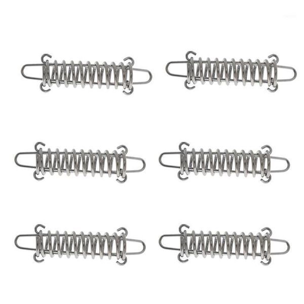 

cords, slings and webbing 6pcs camping tent spring buckle high elasticity strength rope tensioner awning fixed hook access1