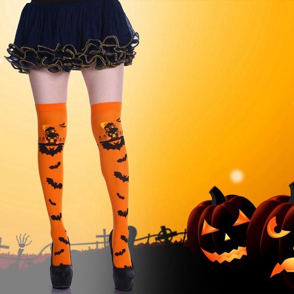 

other event & party supplies halloween carnival scary castle bat thigh high stockings woman girls hold up stocking cosplay over knee socks f