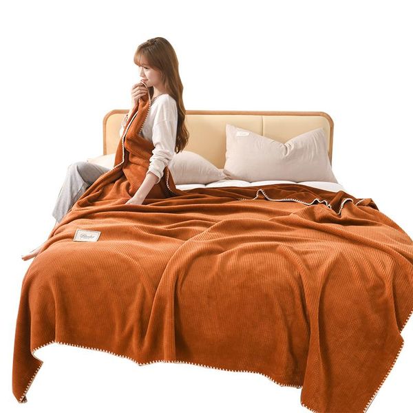 

blankets waffle blanket office nap lunch break single air conditioning sofa with small thin quilt available all seasons
