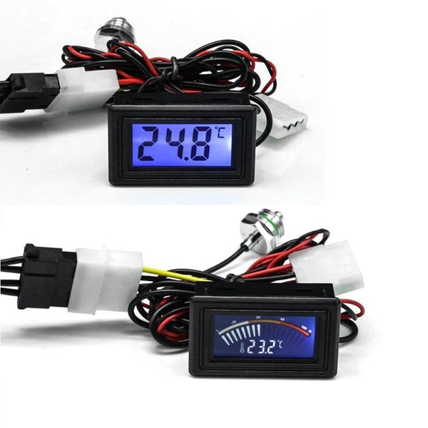 

lapcooling pads display temperature detector with g1/4 thread 4pin power plug pc water dropship