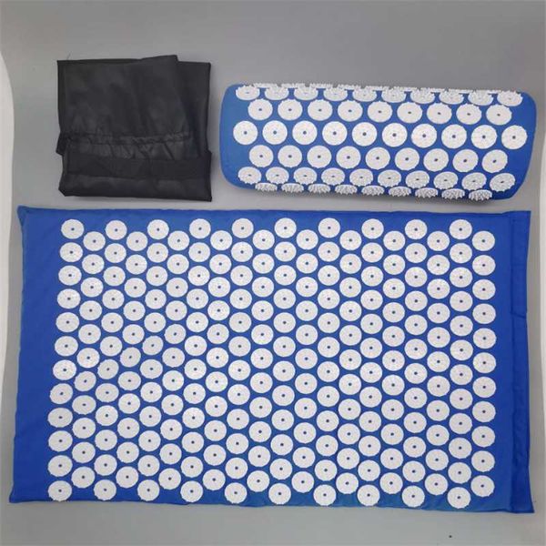 

massager cushion massage yoga mat acupressure relieve stress back body pain spike acupuncture mats